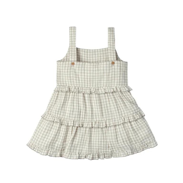 Modern Moments by Gerber Baby and Toddler Girls Tiered Gauze Dress, Sizes 12M-5T - Walmart.com | Walmart (US)