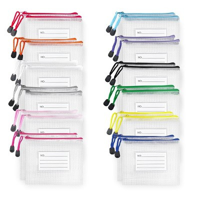 Narwey 24pcs Small Mesh Zipper Pouch 6.3x4.9 Inches Waterproof Zip Mesh Bags | Target
