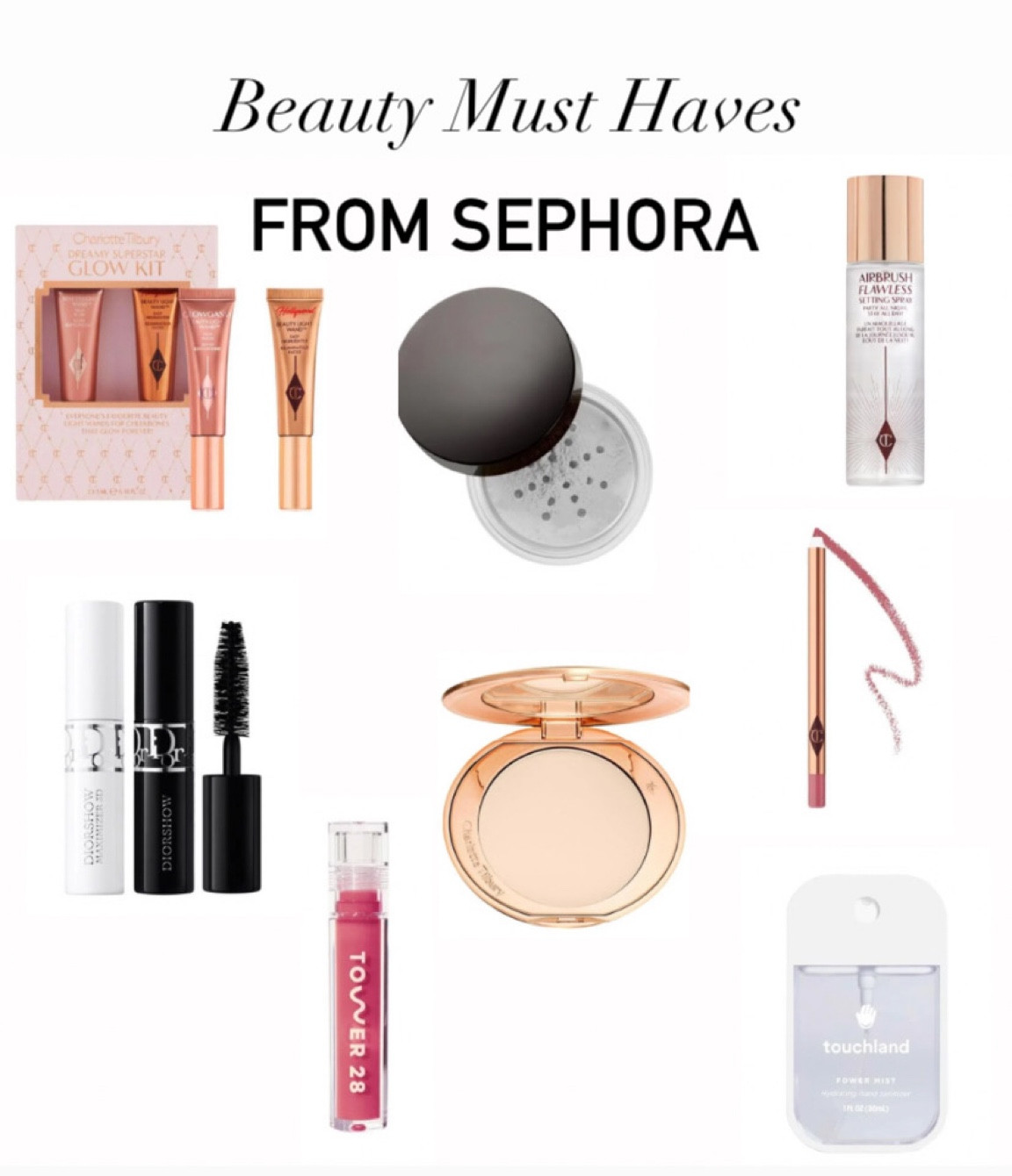 Beauty must haves. Makeup must haves. Makeup hacks. Sephora. Laura Mercier. Charlotte Tillburry. Makeup routine. Gift ideas. Holiday deals 

#LTKGiftGuide #LTKitbag #LTKbeauty