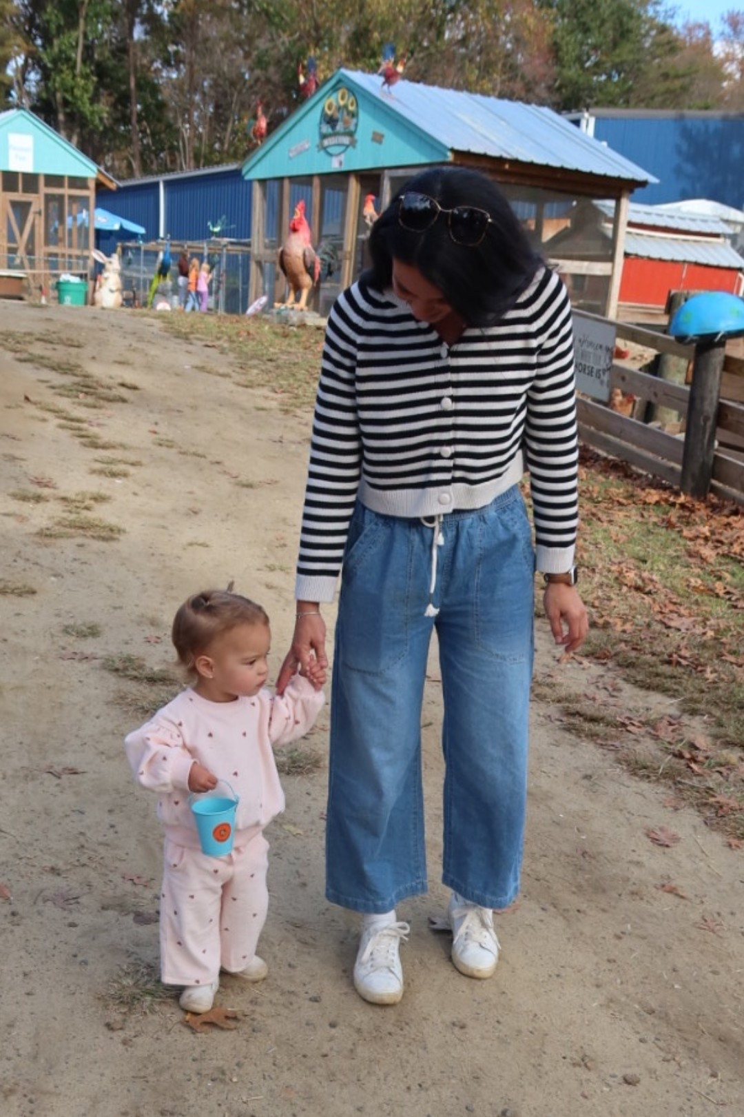 Fall fits 🤍 I’m wearing size small in the sweater and pants. Remi is wearing size 12m in her matching set

#LTKBaby #LTKKids #LTKFamily