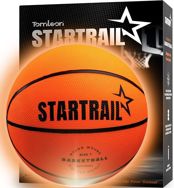 Glow in The Dark Basketball Size 7 for Teen Boy - Bright Glowing Basket Ball, Light Up LED Toy fo... | Amazon (US)