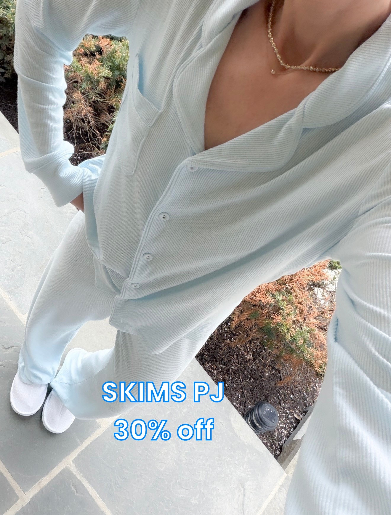 The cutest pajama from SKIMS 30% off, I'm wearing size XS.

#LTKSaleAlert #LTKselfcare #LTKOver40
