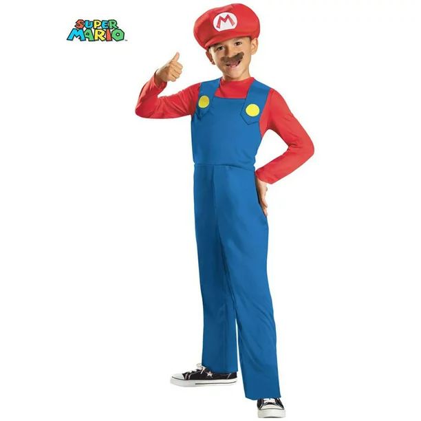 Boy's Super Mario Classic Child Halloween Costume | Walmart (US)