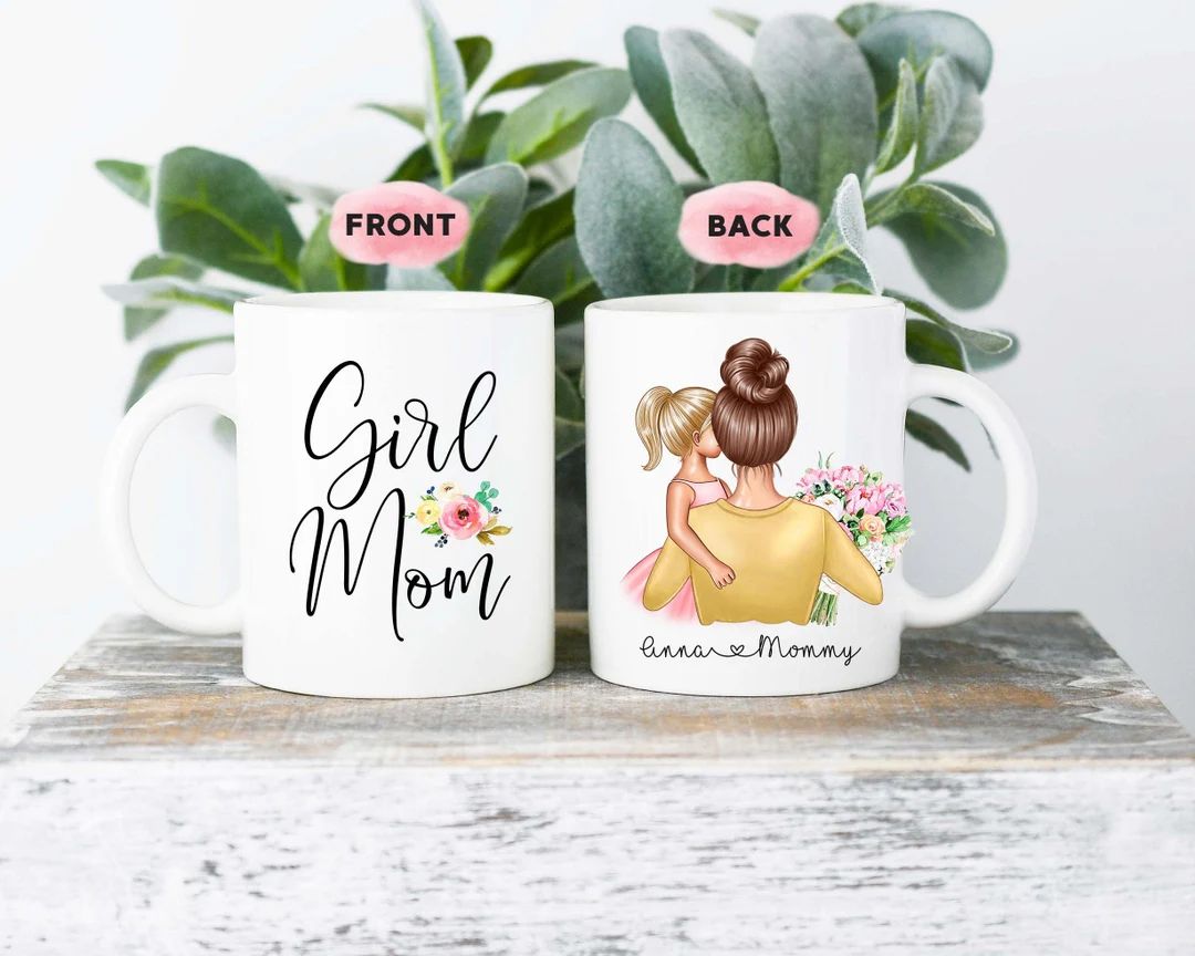 Girl Mom of Girl Gift Mom Mug Mom and Girl Mug Mothers Day Mug - Etsy | Etsy (US)
