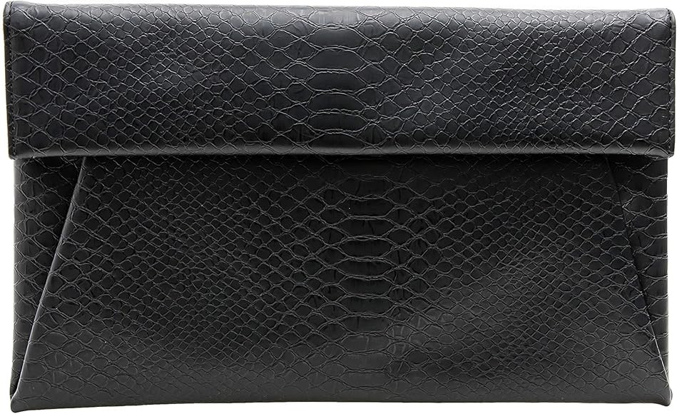 bys2mr Women's Clutch Purse Bags - Flat Envelope Faux Croc Leather Crossbody Evening Party Weddin... | Amazon (US)