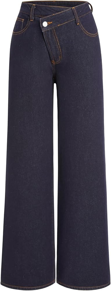 CIDER Denim High Waist Pocket Wide Leg Jeans | Amazon (US)