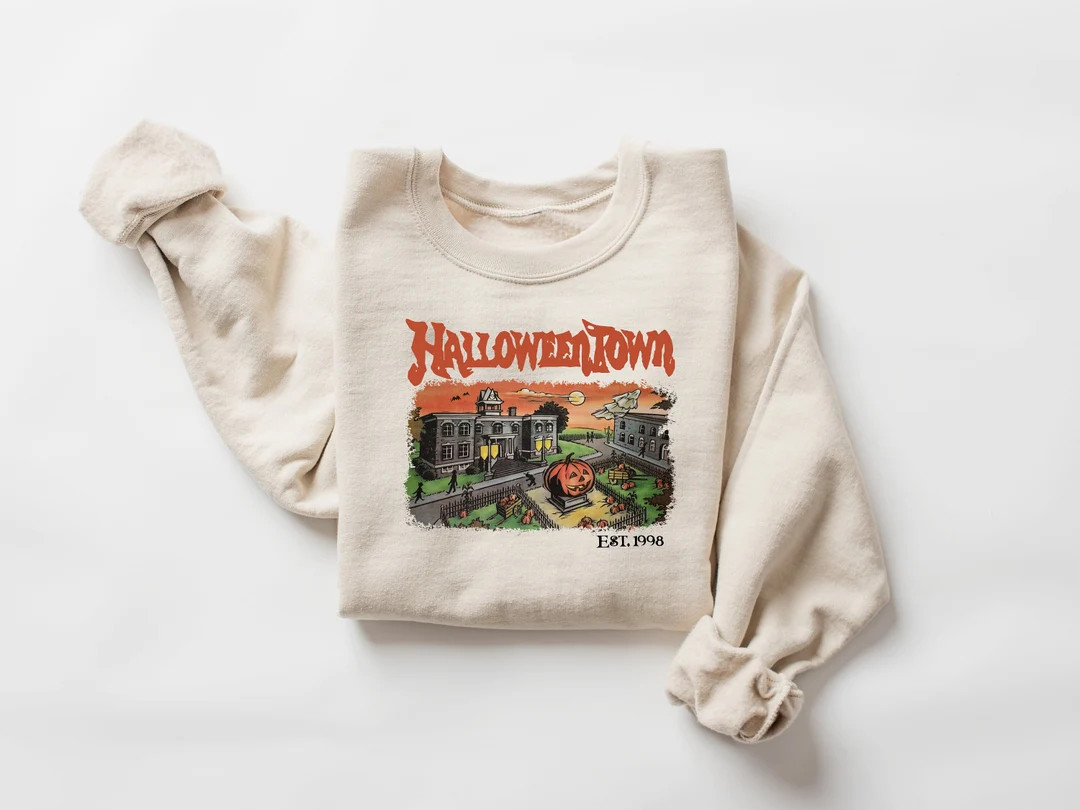 Halloweentown Est 1998 Sweatshirt, Halloweentown University, Retro Halloweentown Sweatshirt, Fall... | Etsy (US)