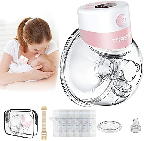 Breast Pump Electric, TSRETE Wearable Breast Pump,Hands Free Breast Pump,Portable Breast Pump with 2 | Amazon (US)