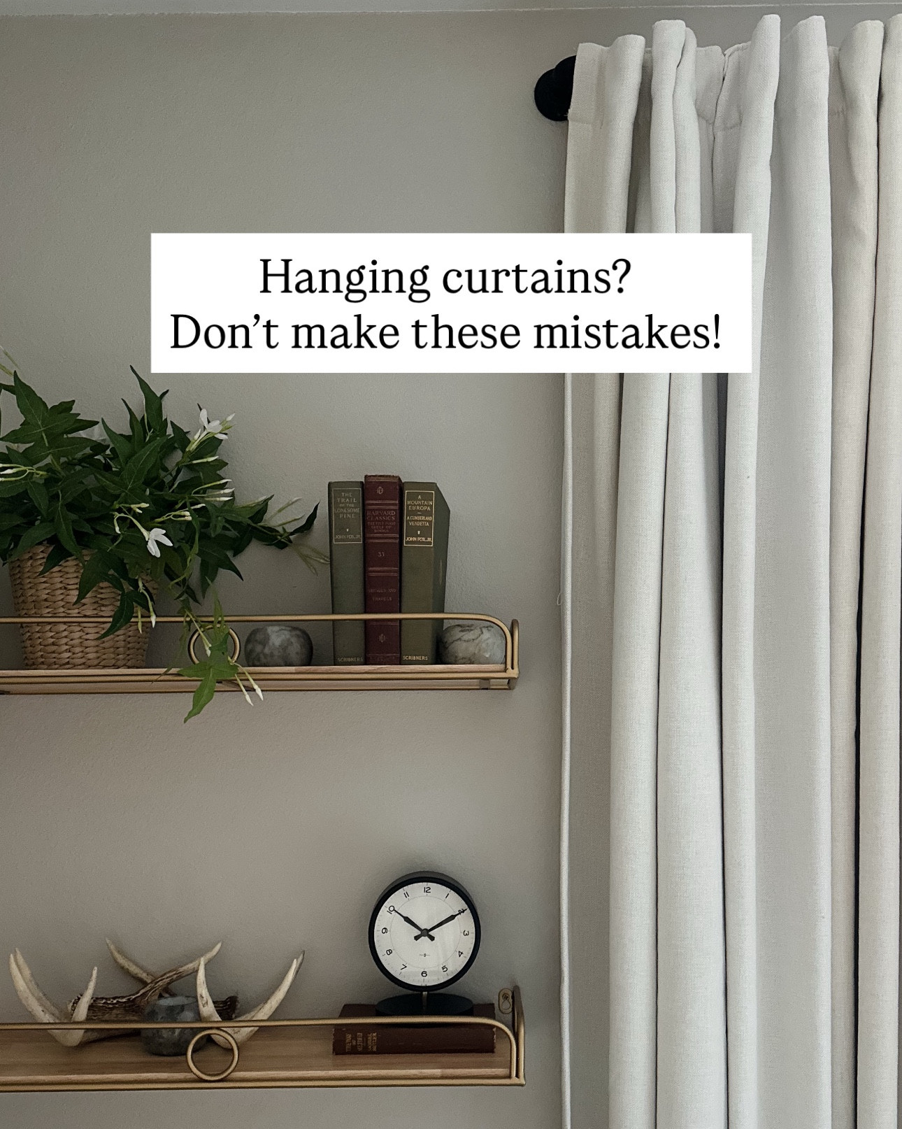 How to hang curtains the right way every single time! Featuring pottery barn dupe curtains from target that are a fraction of the price! 

We have the color sour cream! 

#LTKHome