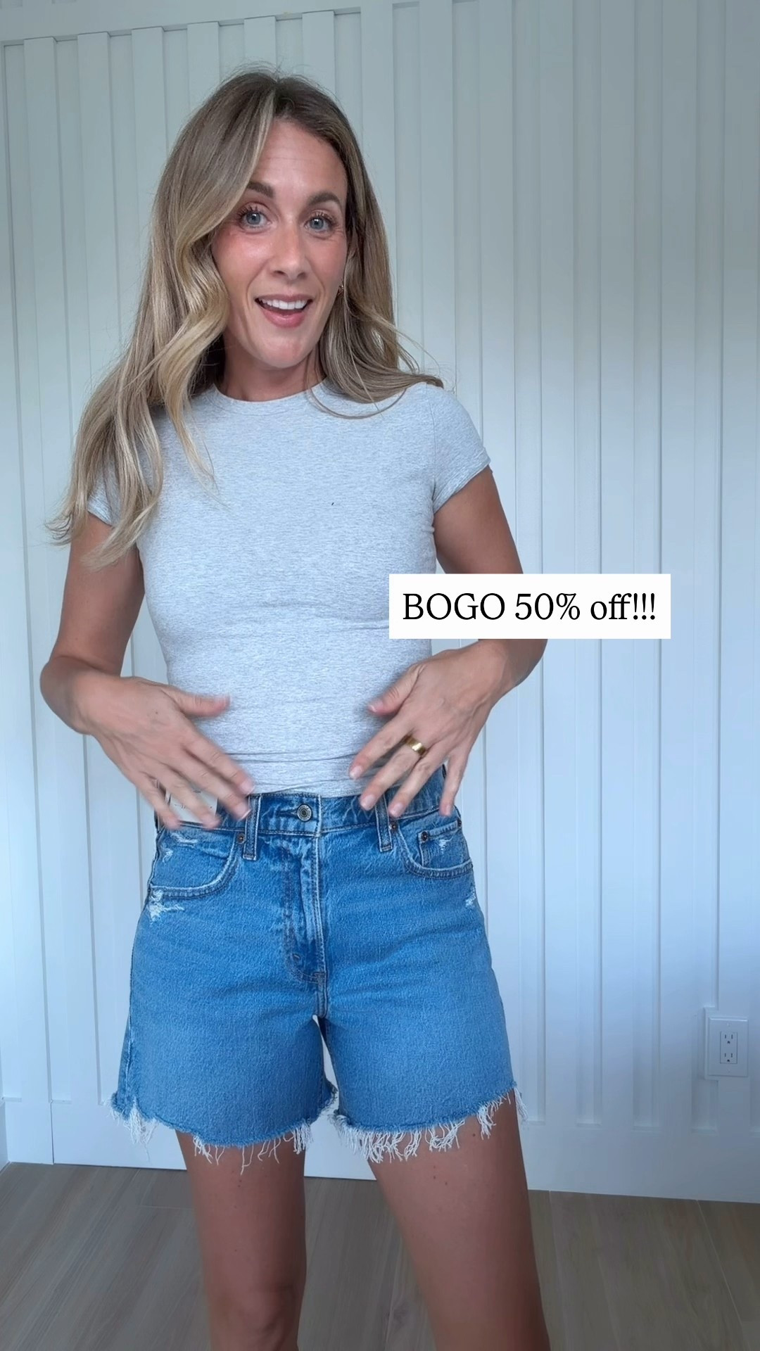 Abercrombie bogo sale wearing a 28 in these jean shorts 

#LTKdayinmylife #LTKootd #LTKmomlife