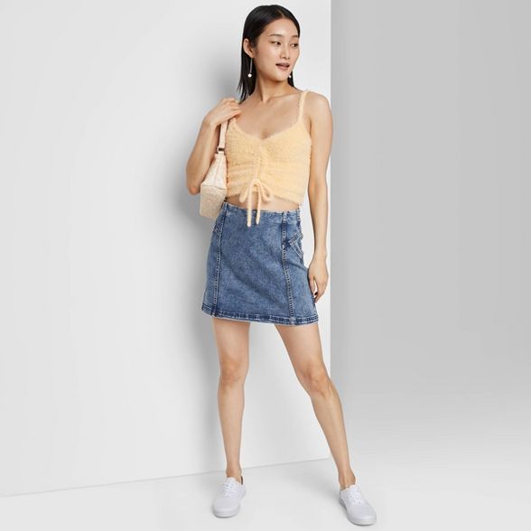 Women's Seamed Denim Mini Skirt - Wild Fable™ | Target