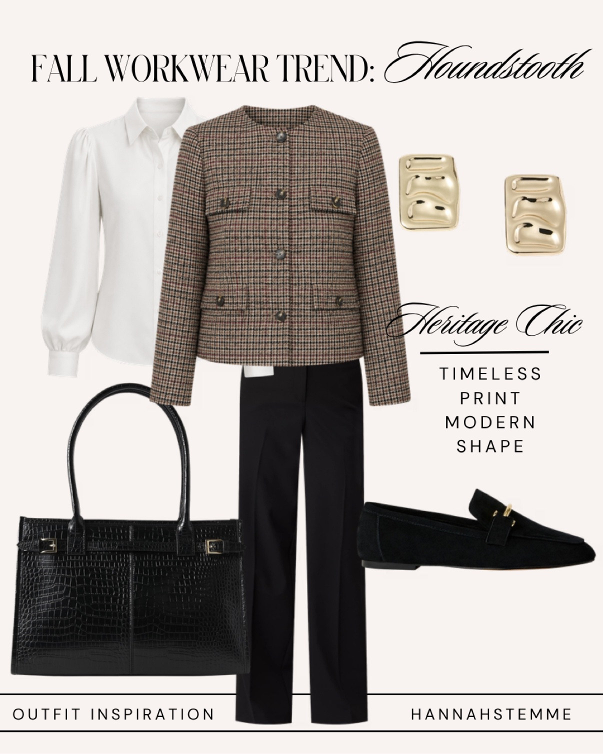 Fall workwear trend: chocolate brown. Tonal dressing in rich browns — a belted brown tweed vest with a chocolate satin midi skirt, pearl drop earrings, a brown suede tote and chocolate slingback kitten heels. Ann Taylor workwear is 30% off + an extra 15% off — shop this feminine fall office outfit below! #chocolatebrown #fallworkwear #officeoutfit #tonaldressing