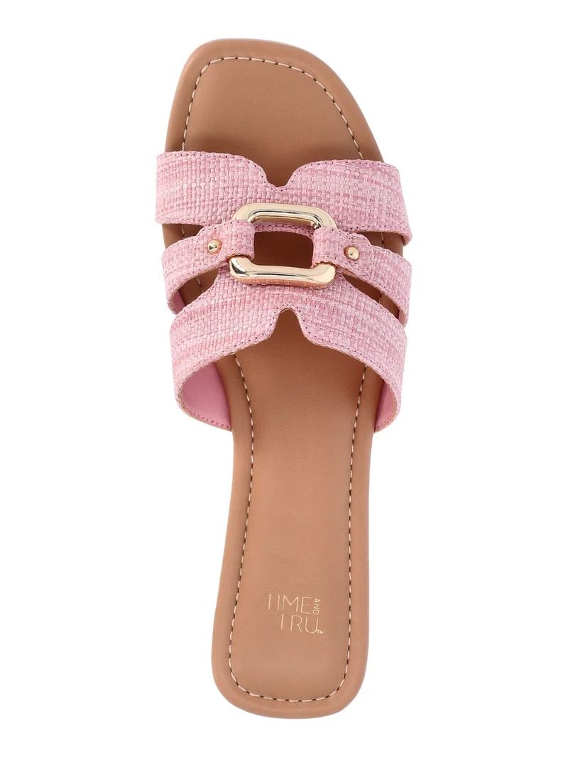 Time and Tru Women's Hardware Slide Sandals | Walmart (US)