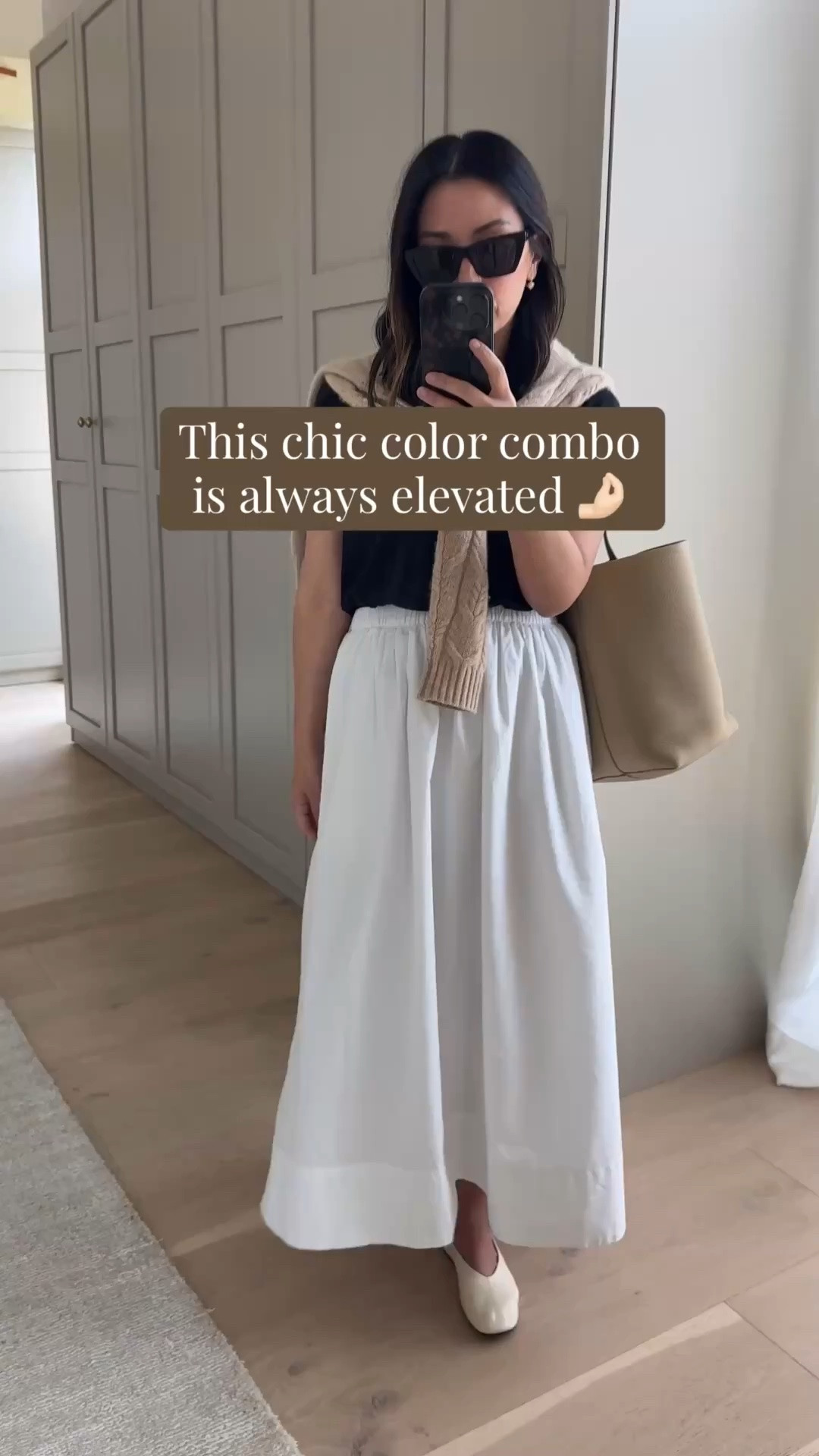 One of my favorite color combos to look elevated - works every time!

Everlane box cut tee medium
Sweater is old - linked similar
Aritzia skirt xs
Reformation flats 5
The row bag medium 
Dorsey James necklace 15”
Electric Picks sunglasses 
Quince sunglasses
YSL sunglasses

Summer outfits, summer style, petite style

#LTKootd #LTKmomlife #LTKPetite