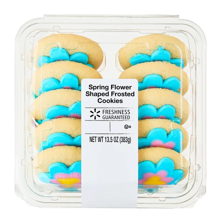 Freshness Guaranteed Spring Flower Shaped Frosted Cookies, 13.5 oz, 15 Count | Walmart (US)