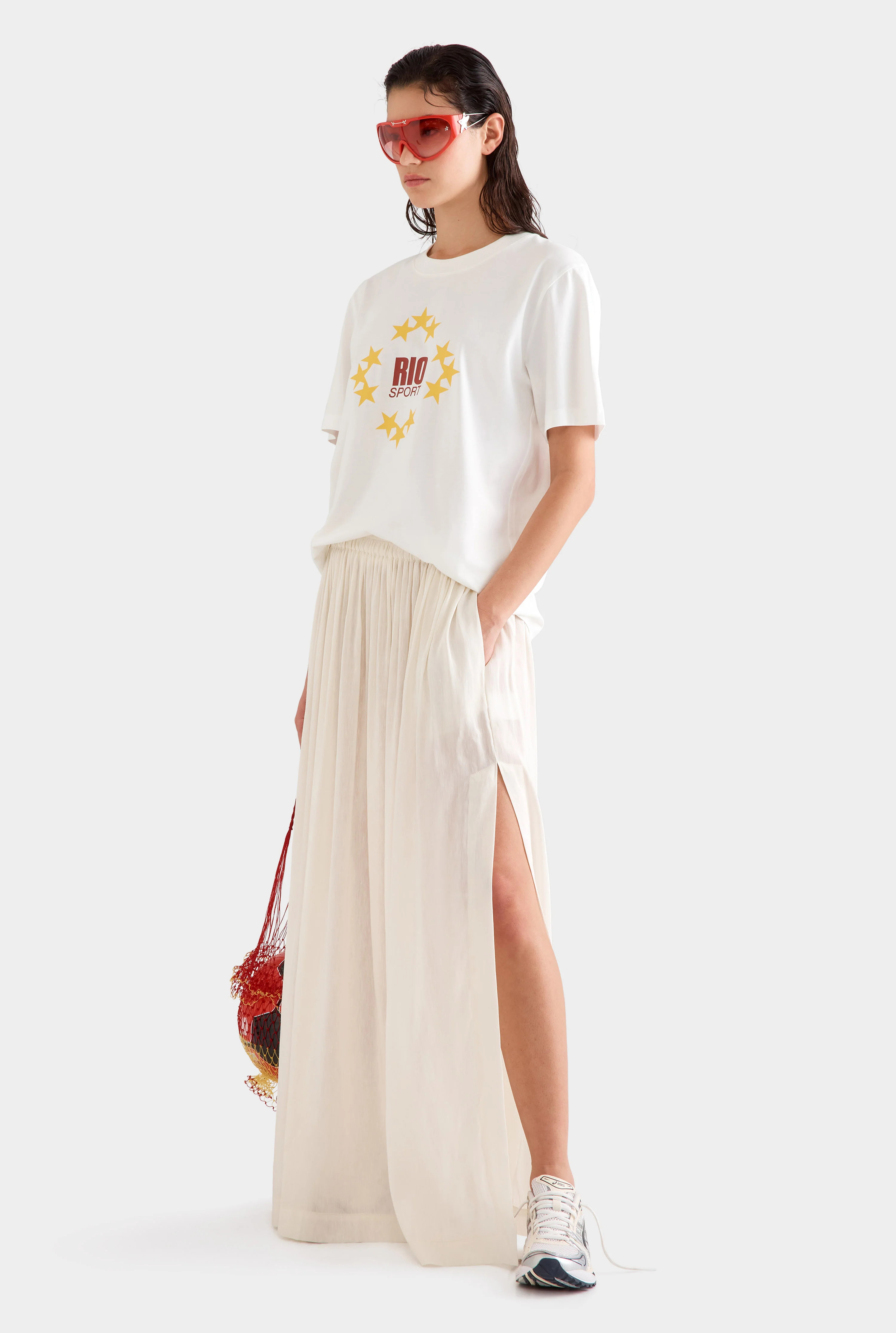 Venroy - Womens Silk Linen Maxi Skirt | Venroy AU