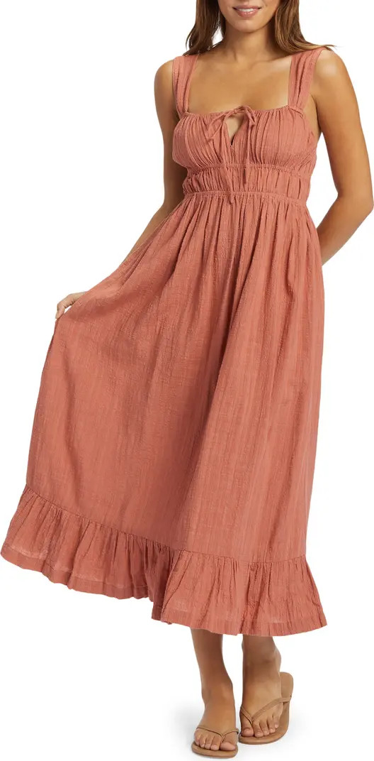 Paradise Winds Cotton Blend Midi Dress | Nordstrom