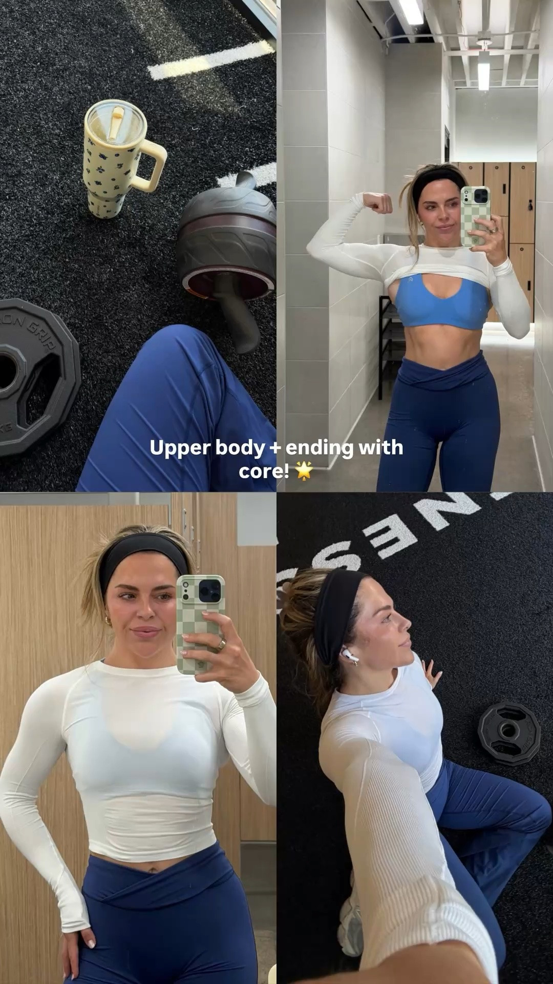 Use code KKFIT to save! 🫐💙

Upper body + ending with core! 🌟

#LTKootd #LTKActive #LTKfitnessgoals