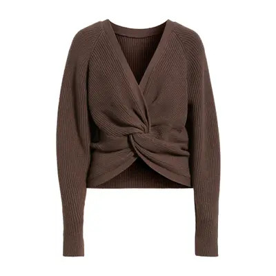 Open Edit Softluxe Twist Reversible Sweater in Black at Nordstrom, Size Small | Nordstrom