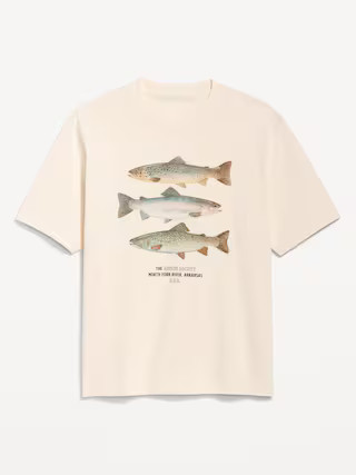 Heavyweight Crew-Neck Graphic T-Shirt | Old Navy (US)