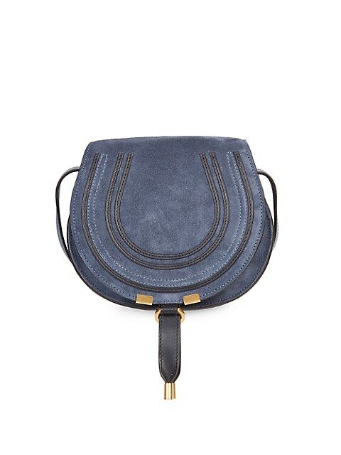 Marcie Bi-Color Suede Saddle Bag | Saks Fifth Avenue