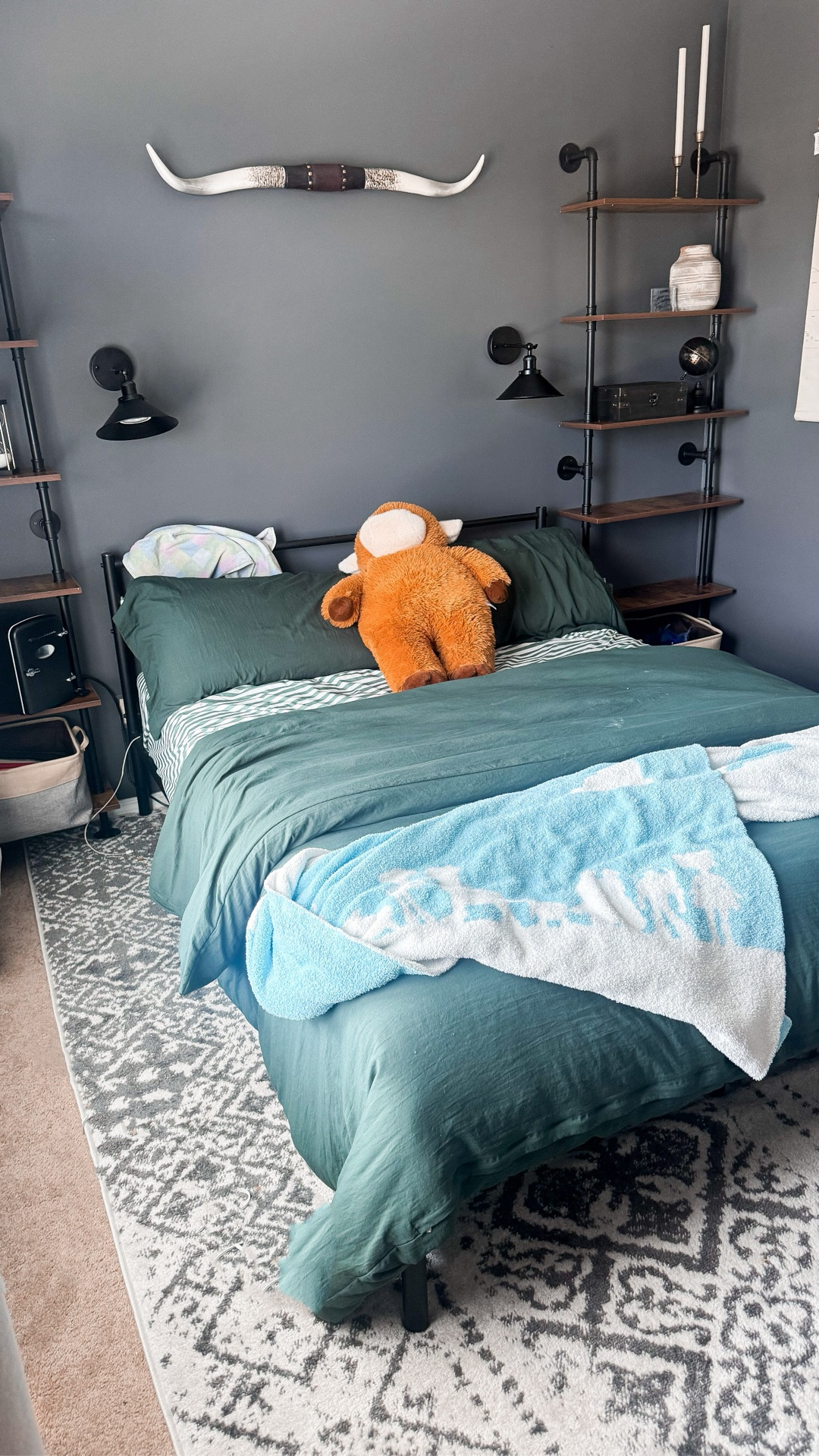 Jaxon’s new teen room is slowly but surely coming together. Obsessed with the industrial rustic vibe he has going. 
Renovation | home updates | teen room | boys bedroom | industrial rustic aesthetic 

#LTKHome #LTKKids #LTKFamily