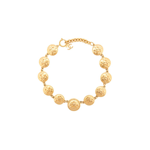 Chanel Vintage CC medallion necklace - Metallic | Farfetch EU