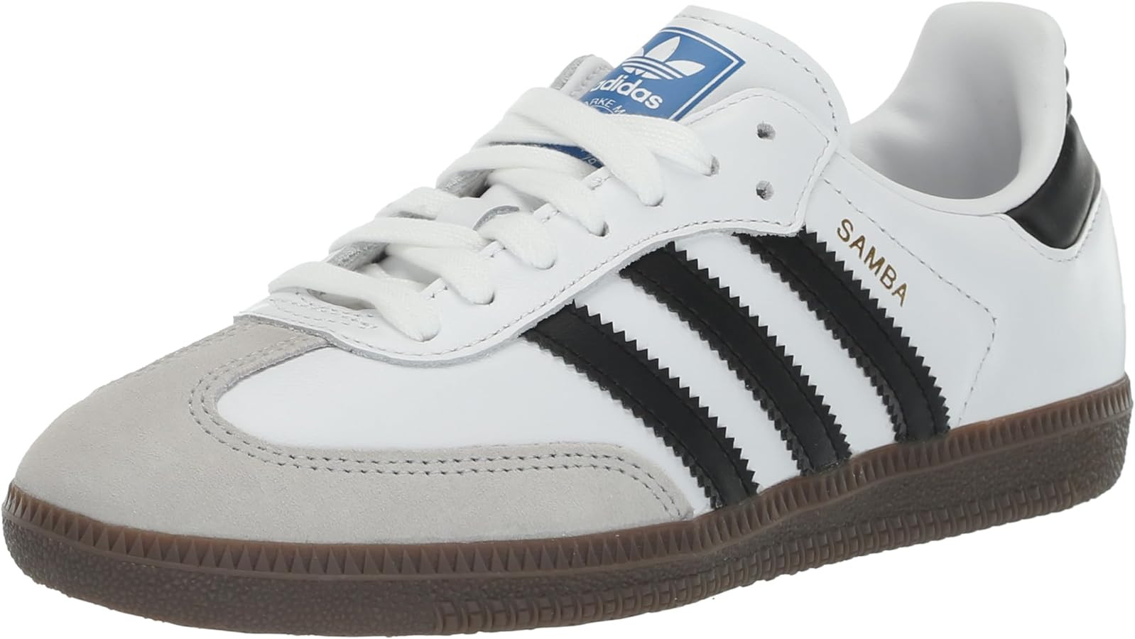 adidas Samba OG Womens White Energy Ink Gum Size | Amazon (US)
