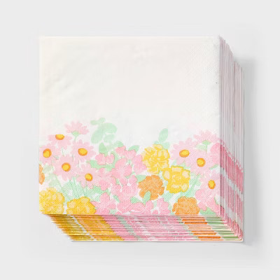 30ct Floral Lunch Napkins - Spritz™ | Target