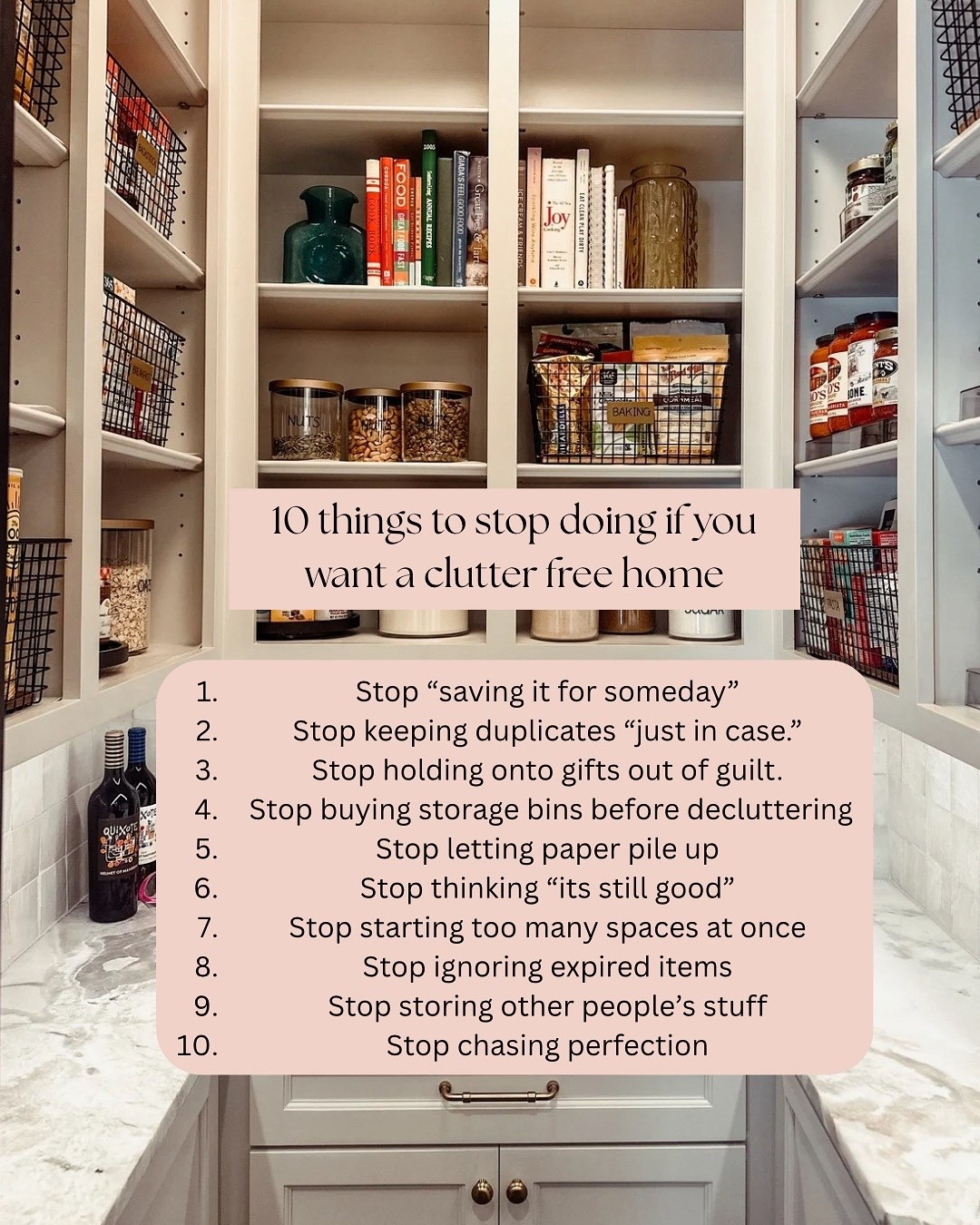 Clutter doesn’t just take up space it steals your time, drains your energy and keeps you from doing the things you love. 

Most of the time is not about what you need to add to your life but what habits you need to change. Shifting your mindset and changing daily patterns can help your home start to feel lighter, calmer and easier to maintain. 

If you’re ready to break out of your old ways send us a DM or give us a call!