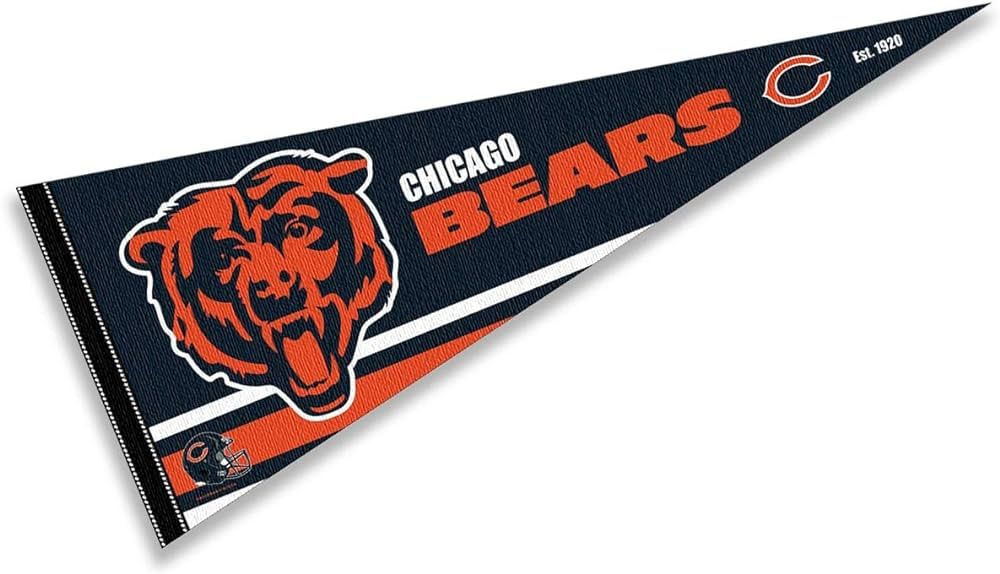 Chicago Bears Pennant Banner Flag | Amazon (US)