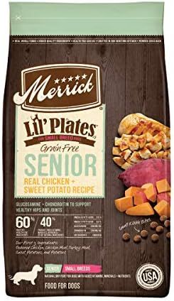 Merrick Lil Plates Grain Free Small Breed Puppy and Senior Dry Dog Food with Real Meat | Amazon (US)