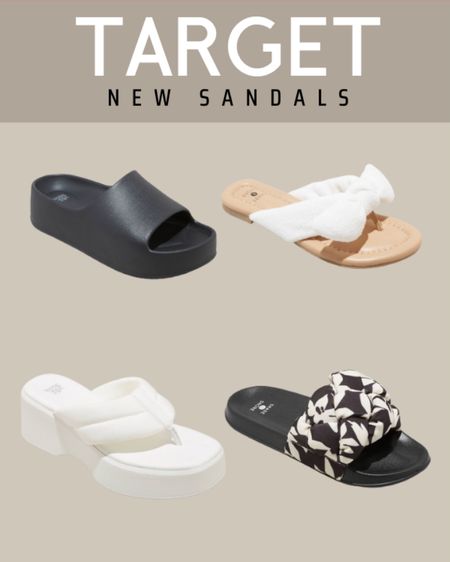 Target sandals, new arrivals 

#LTKSeasonal #LTKtravel #LTKshoecrush