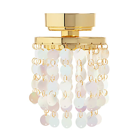 U Brands Magnetic LED Locker Chandelier 6 58 H x 4 34 W x 4 34 D WhiteGold - Office Depot | Office Depot and OfficeMax 