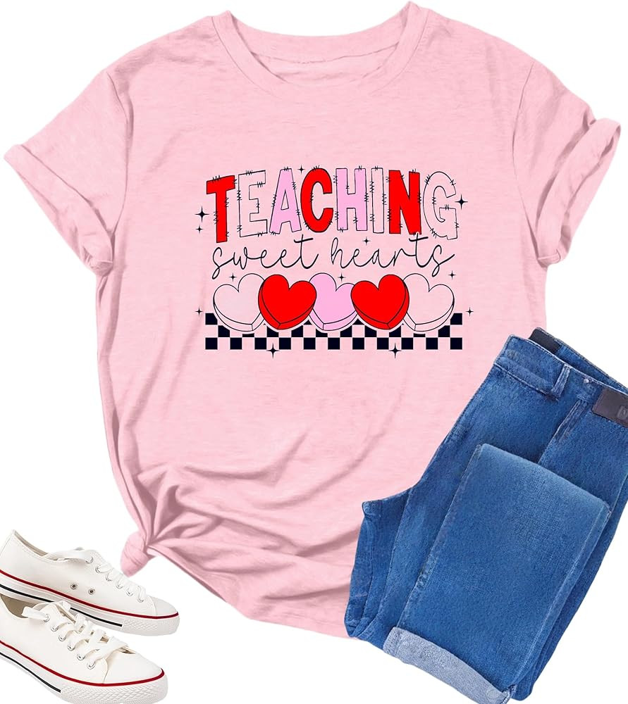 Teacher Valentines Shirt My Class is Full of Sweet Hearts Shirts Teacher Gifts Teacher Tee Shirt ... | Amazon (US)