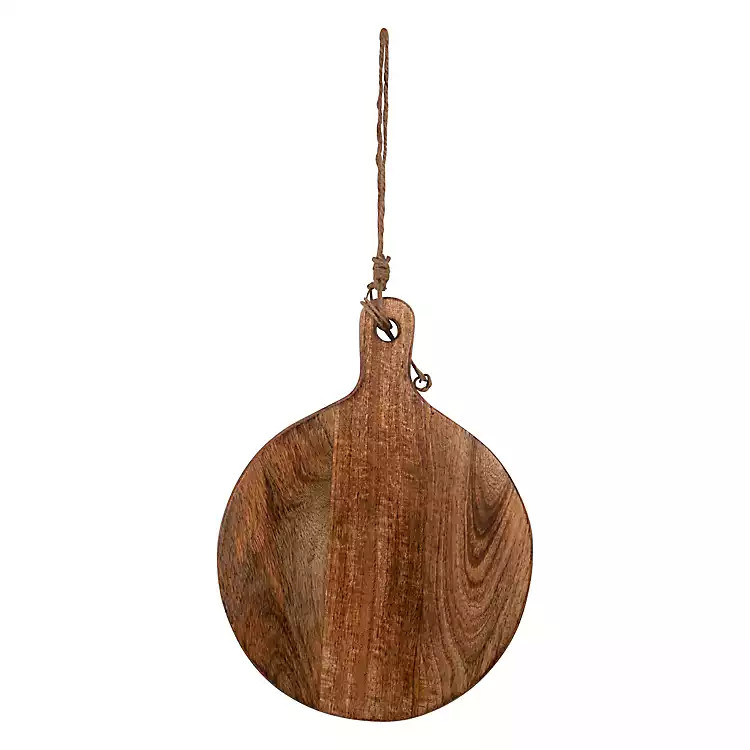 Natural Wood Round Paddle Serving Board | Kirkland's Home