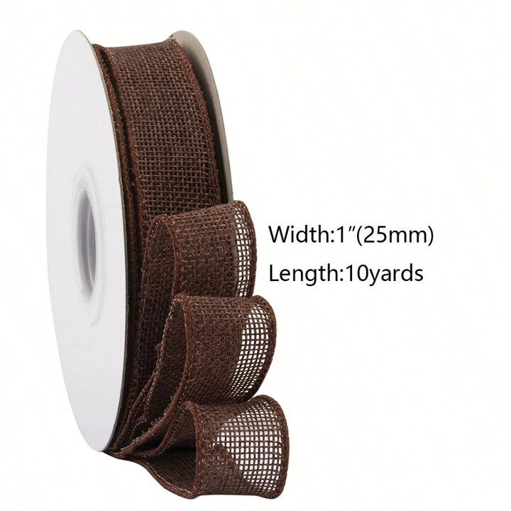 Burlap Ribbon With Wired Edge, Multiple Colors And Sizes Of Deco Burlap For Gift Wrapping, Crafts... | SHEIN