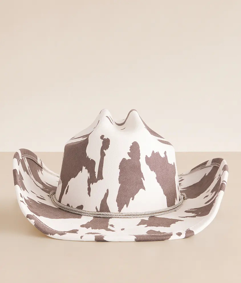 Glitz Cow Print Cowboy Hat | Buckle