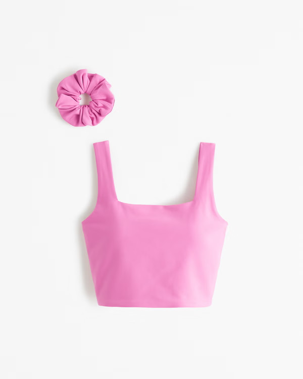 Women's YPB sculptLUX Squareneck Slim Tank | Women's Active | Abercrombie.com | Abercrombie & Fitch (US)