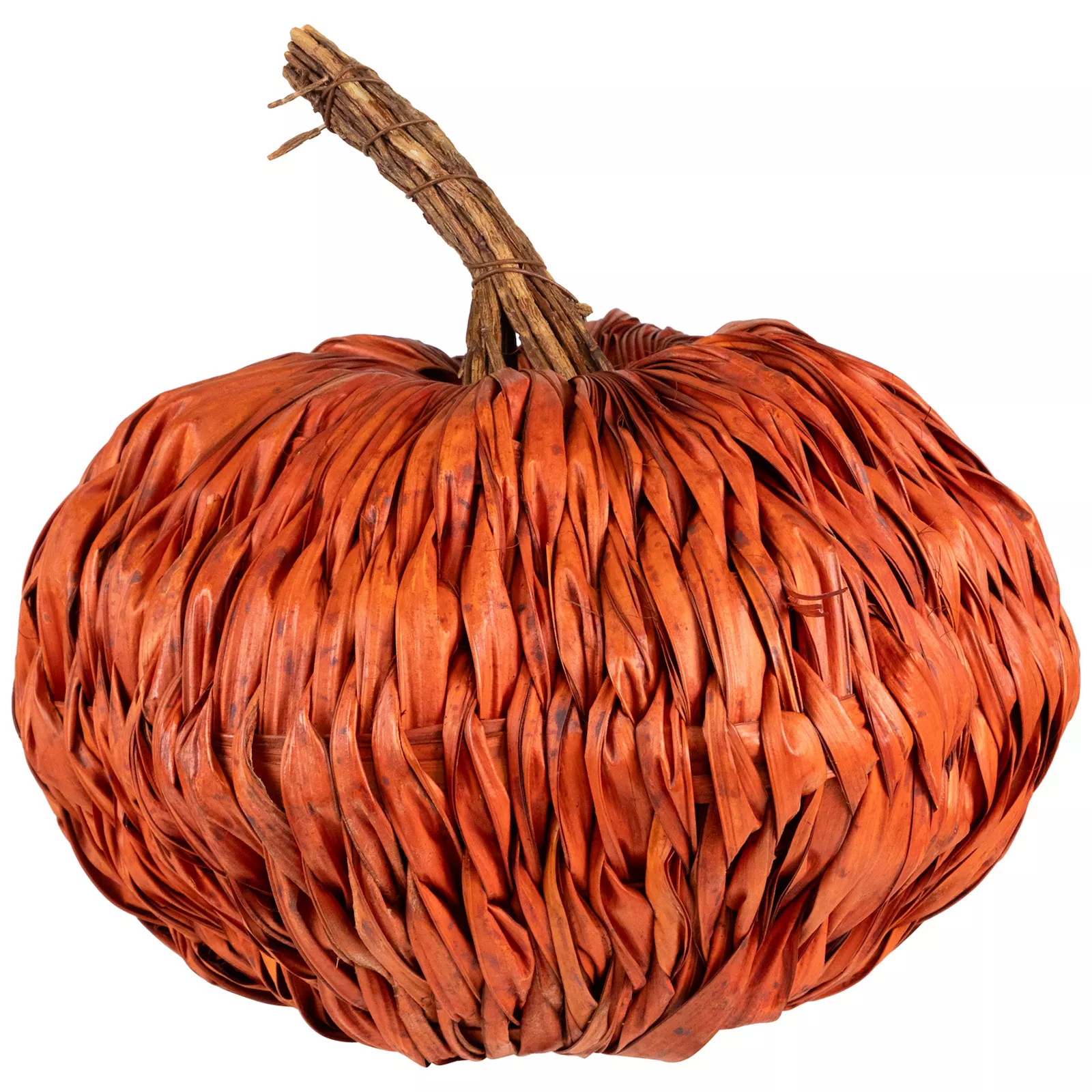 Northlight 8.5"" Orange Autumn Harvest Woven Pumpkin Decoration | Kohl's