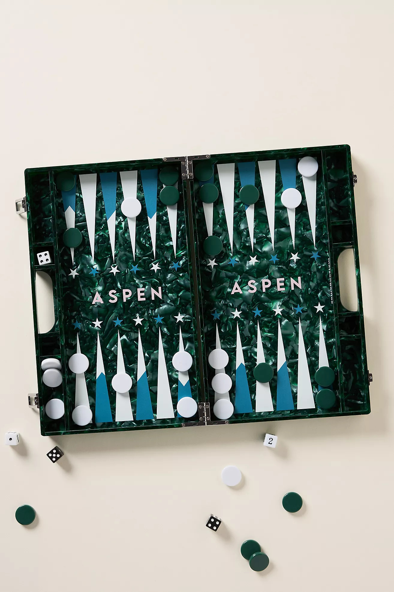Lucite Backgammon Board Game | Anthropologie (US)
