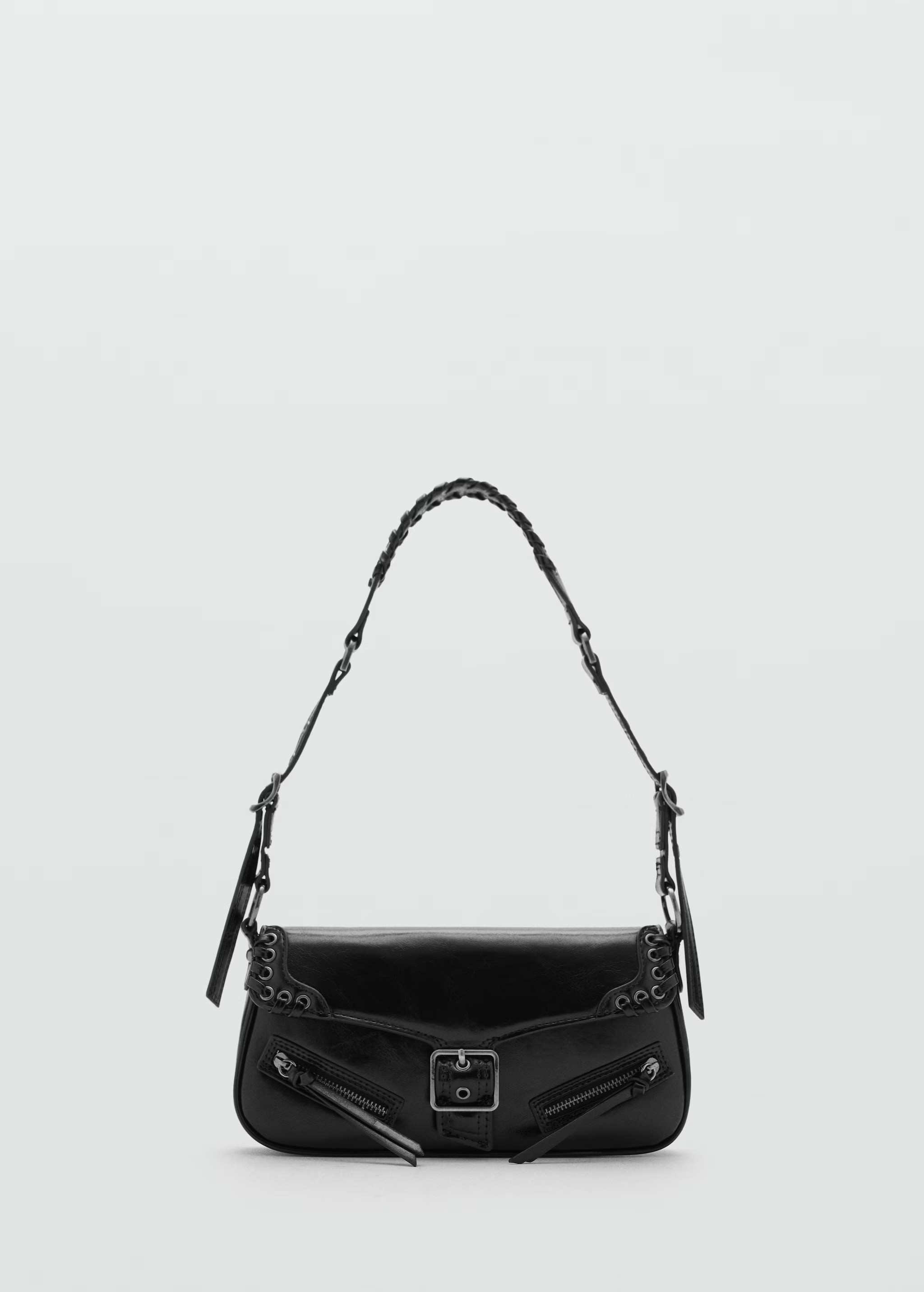 Shoulder bag with buckle - Woman | MANGO USA | MANGO (US)