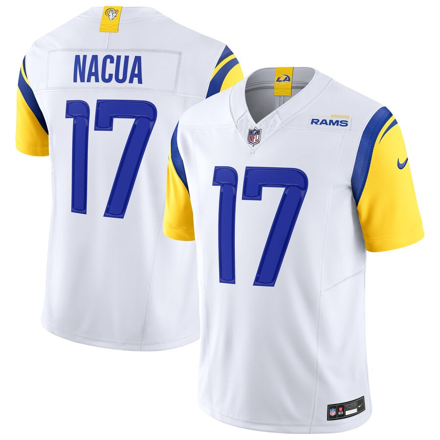 Men's Los Angeles Rams Puka Nacua Nike White Vapor F.U.S.E. Limited Jersey | NFL Shop