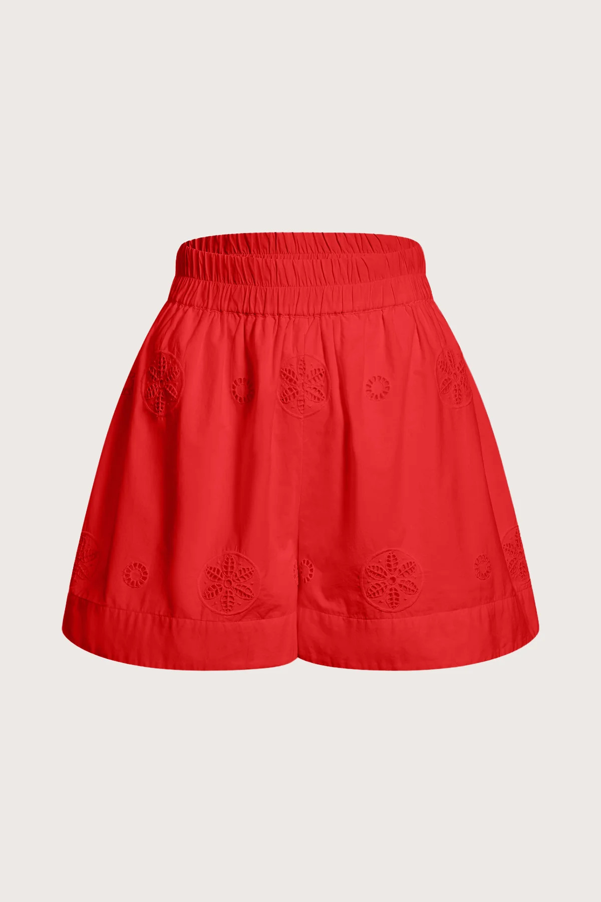 Antibes Eyelet Short in Cherry | Merlette NYC