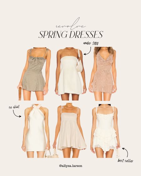 Revolve, spring dresses, mini dress, neutral outfit, spring outfit, vacation outfit 

#LTKSeasonal #LTKstyletip