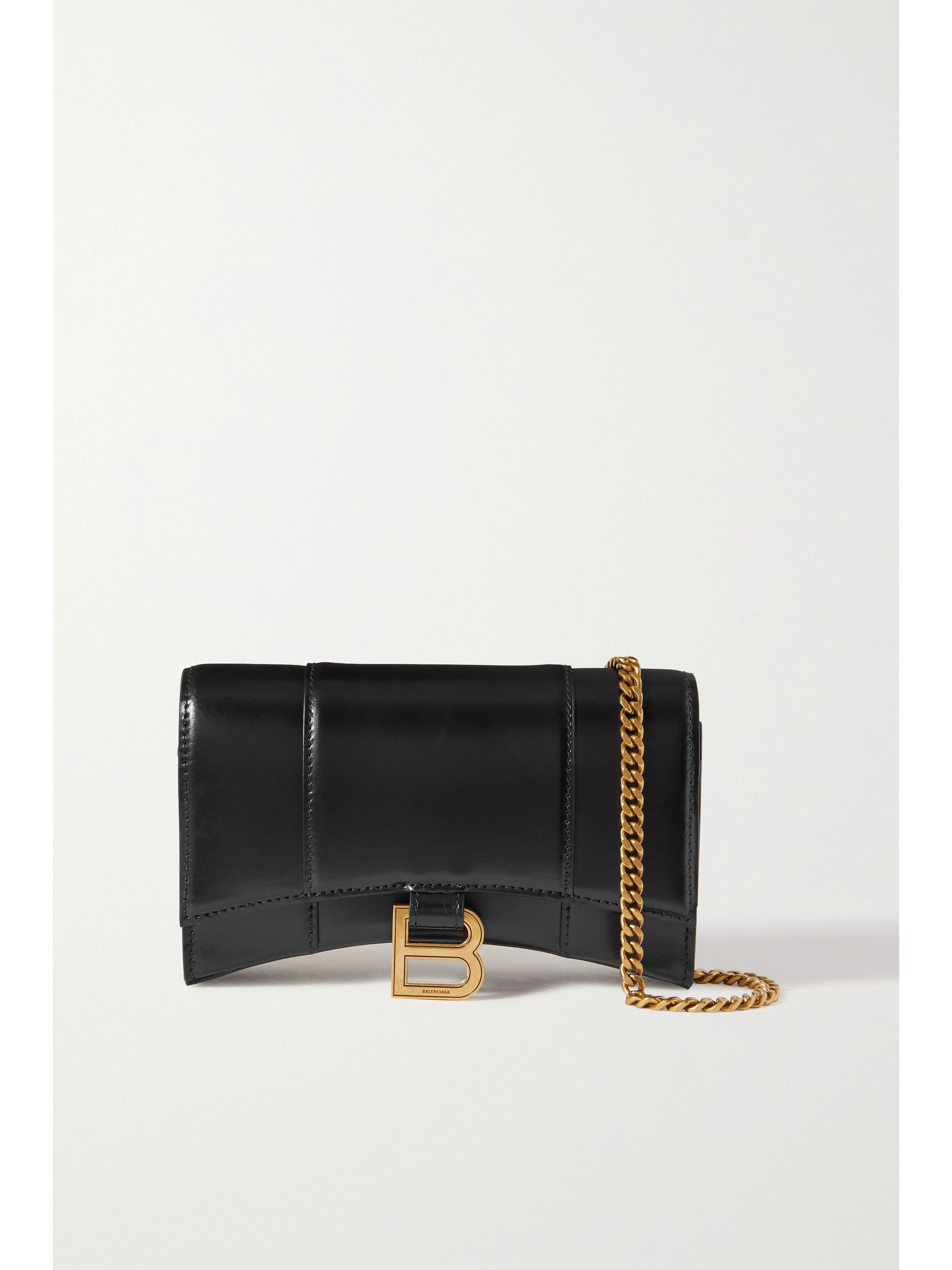 Hourglass leather shoulder bag | NET-A-PORTER (US)