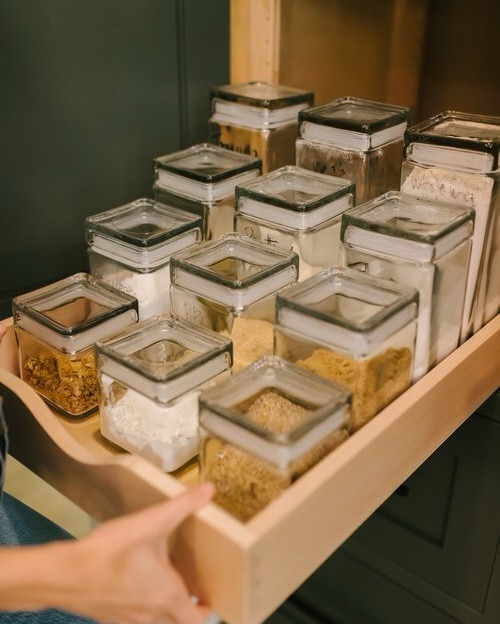 Decanting your food and spices helps keep them fresh… and organized!

#LTKHome