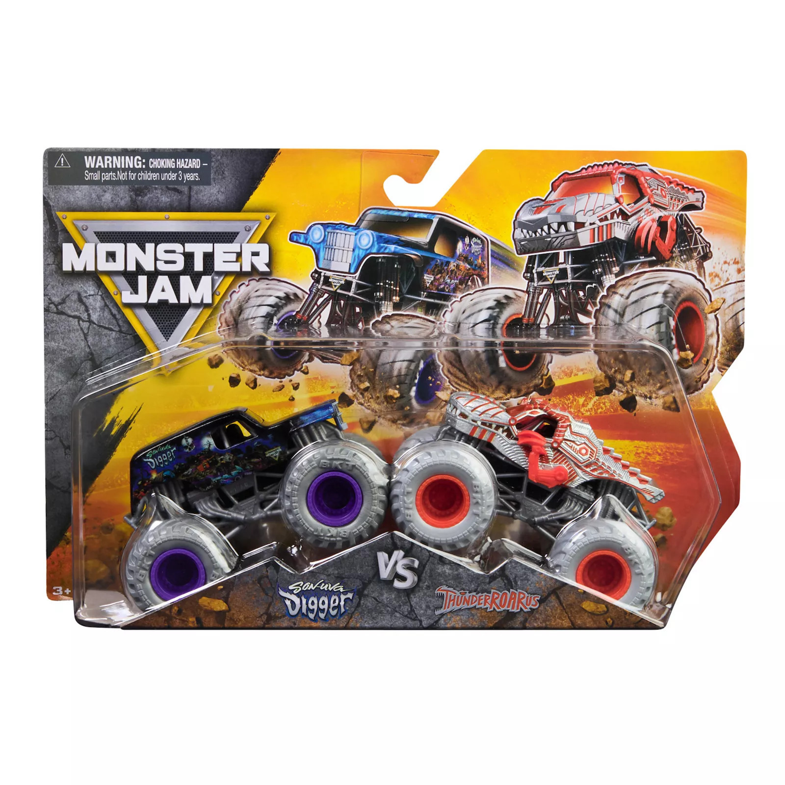 Monster Jam ThunderROARus Vs. Son-uva Digger Die-Cast Monster Trucks 2-pc. Set, Sud M32 | Kohl's