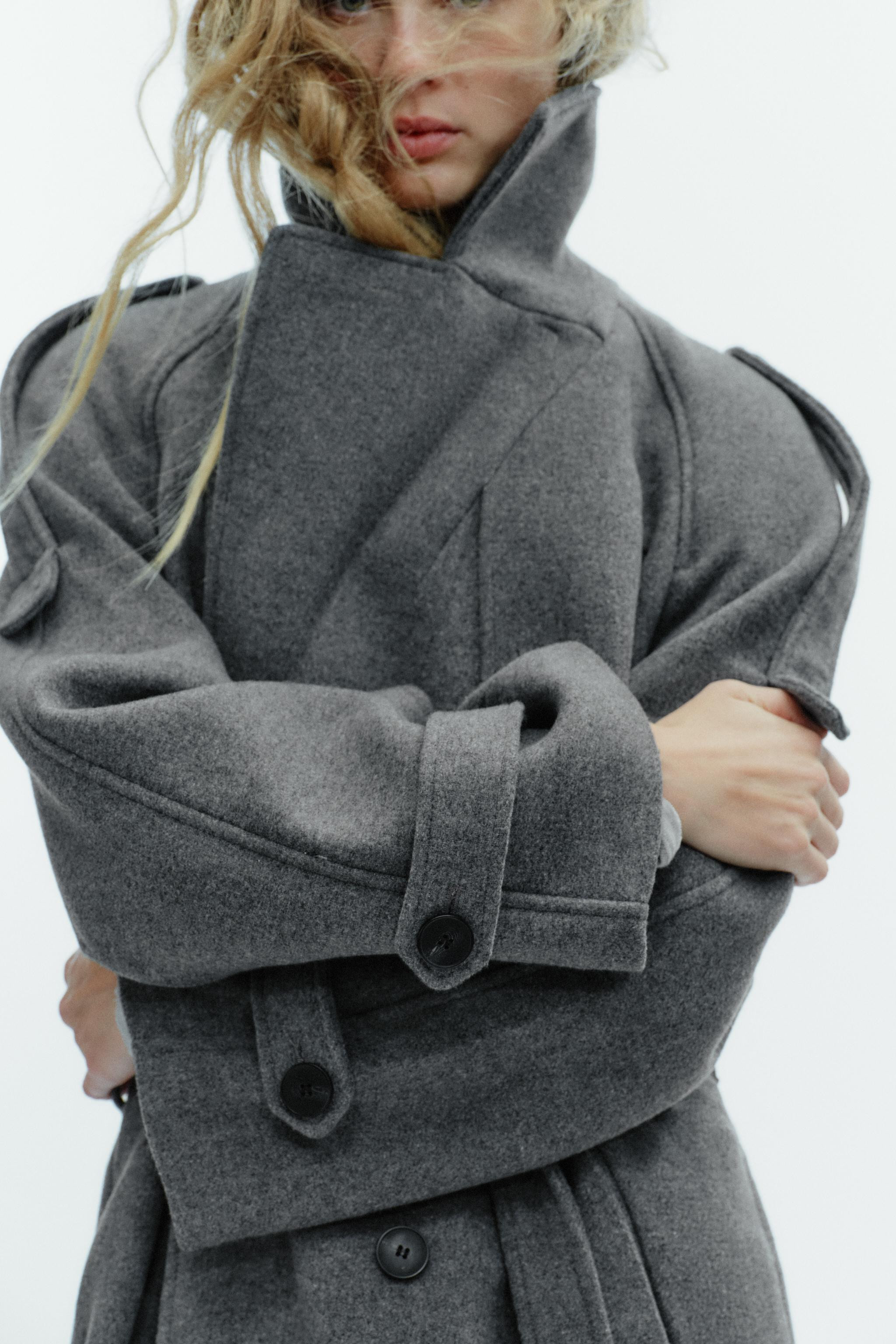 DOUBLE-BREASTED COAT WITH BELT AND LOOPS | Zara UK