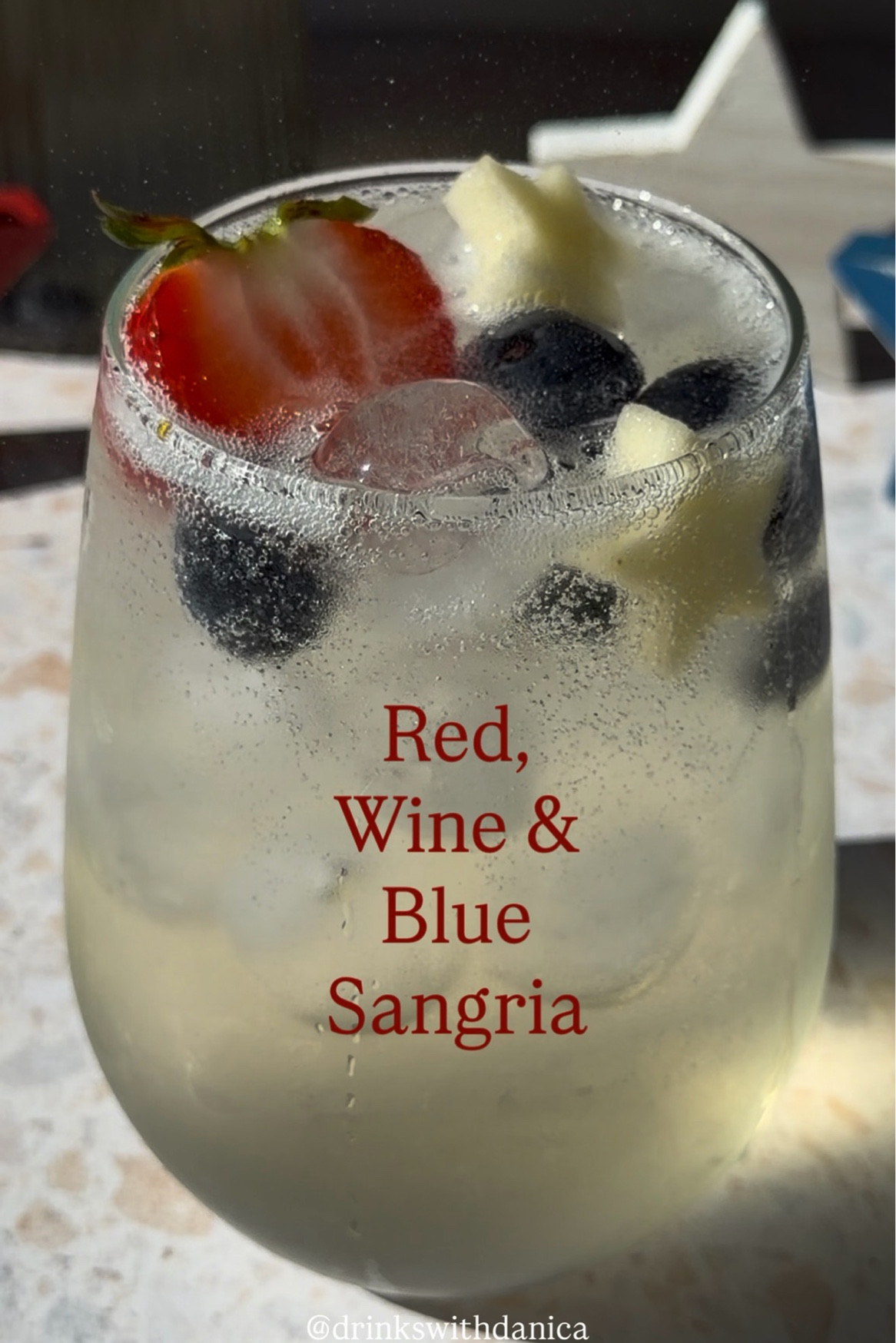 Red, Wine & Blue Sangria

Follow me on Instagram and TikTok @drinkswithdanica for this recipe and more 